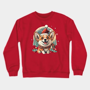 Christmas Santa Claus Welsh Corgi - christmas dog - On The Naughty List, And I Regret Nothing Crewneck Sweatshirt